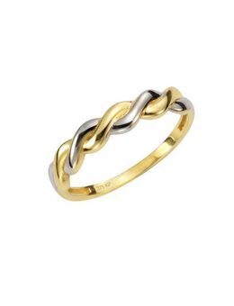 Fascination by Ellen K. Fingerring 375 Gelbgold zweifarbig geschwungen