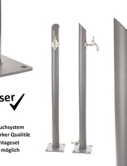 TRINKWASSER Wassersäule TSRS 1010 Beton Optik Stein grau rund - Hiddenhausen