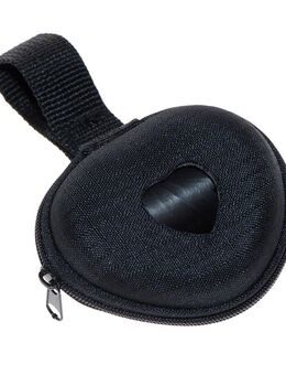Kotbeutelspender Herz schwarz inklusive Rolle - Beutelspender inkl. Rolle, L 7 x B 8 cm