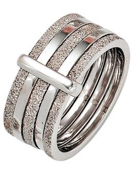 JOBO Silberring, breit 925 Silber