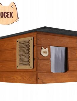 Handmade Bausatz Katzenhaus Witterungsbeständig mit Namensschild - Wuppertal