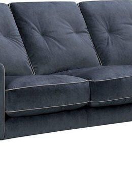 Leonique 3-Sitzer Chicago, 1 Teile, 3-Sitzer Ssofa, graublau, klassisch/modern, 208x92x90