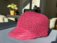 Bast Kappe magenta Damen - Kerben