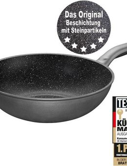 STONELINE Wok, Aluminium (1-tlg), Ø 30 cm, STONELINE®- Keramikbeschichtung, Induktion