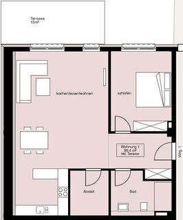 Moderne 2-Zimmer Untergeschoßwohnung in Schlitz (Wohnung 0.1)
