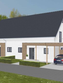 Neubau-Doppelhaushälfte in ökologischer Holzbauweise mit Garten & Carport – familienfreundlich wohnen in Lübbecke-Nettelstedt - Lübbecke