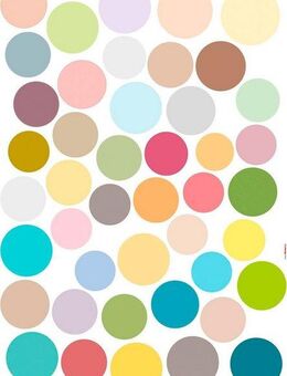 Komar Wandtattoo Dots - Größe 50 x 70 cm, selbstklebend, Wandsticker