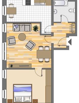 2-Zimmer-Wohnung in Herne Sodingen tapeziert inklusive Umzugsgutschein - Herne