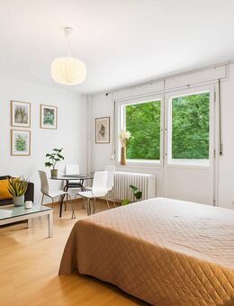 Helles Studio mit Balkon und Gartenblick im Zentrum von Moabit - Berlin
