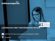 Lacklaborant oder Chemielaborant (m/w/d) - Dresden