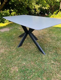 Tisch Neu Keramik Spider 180x90cm grau matt Marmor Esstisch - Riedstadt