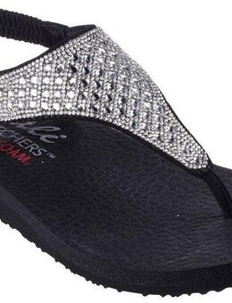 Skechers MEDITATION-ROCKSTAR Sandale, Sommerschuh, Sandalette, Riemchensandale, mit Glitzersteinen
