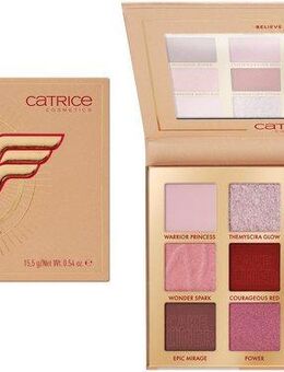Catrice Lidschatten-Palette Wonder Woman Eyeshadow Palette, Hochpigmentiert mit matten, schimmernden und metallischen Texturen.