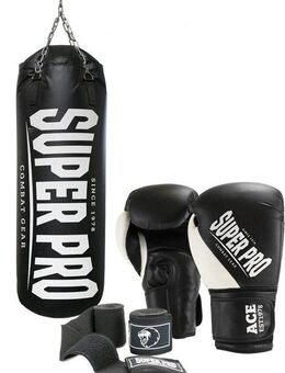 Super Pro Boxsack SET Water Air Bag (Set, mit Bandagen, mit Boxhandschuhen)