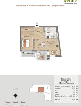 Whg. 19 - kompakte 2-Zi-Whg.Penthousewohnung mit Südlicher Dachterrasse Tag der Offenen Tür am 29.11.2025 - 13-16 Uhr - Weißbach (Baden-Württemberg)