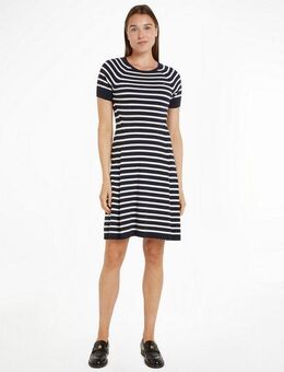 Tommy Hilfiger Jerseykleid CO JERSEY STITCH F&F DRESS mit Logostickerei auf der Brust