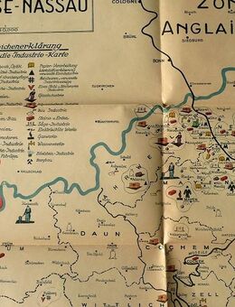 Rhenanie Hesse – Nassau – alte seltene Industriekarte - Niederfischbach
