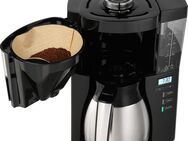 Melitta Filterkaffeemaschine LOOK® Therm Timer 1025-18 schwarz, 1,25l Kaffeekanne, Papierfilter 1x4