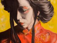 Geisha, Malerei, Öl, Portrait - Hamburg Altstadt