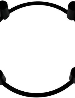 AM Design Adventsleuchter Kerzenhalter aus Metall, für 4 Kerzen, Ø 24 cm (1 St), Weihnachtsdeko, Adventskranz, Stabkerzenhalter