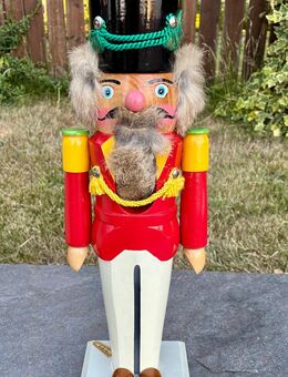 Vintage Nussknacker Original Erzgebirge DDR Holzfigur Männchen Weihnachten Sammler - Zwickau