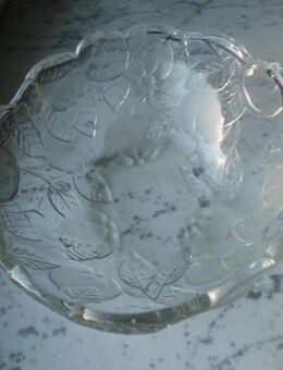 Walther Glas Schale 18 cm Jardino ?  satiniert Vintage 3,- - Flensburg