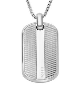 Fossil Kette mit Anhänger Schmuck Geschenk Edelstahl KNOX