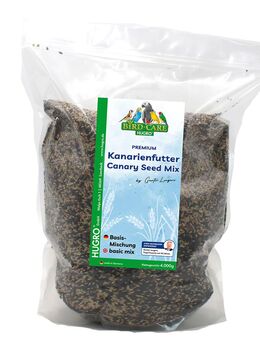 Hugro Kanarienfutter Basismischung - Sparpaket: 2 x 4 kg