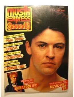 MUSIKEXPRESS SOUNDS Musik Heft 02/1984 Paul Young - Bremen