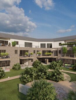 Im Herzen von Sonsbeck: Zentral leben im neuen "Hanßen Bogen"! Moderne Neubauwohnung im Erdgeschoss mit Garten und Terrasse. - Sonsbeck