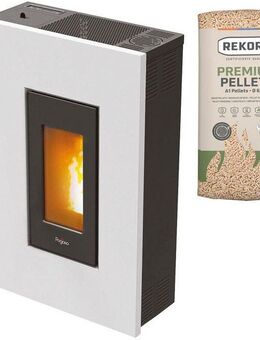 Pegaso Pelletofen Pegaso » Madison 5«, 2,5-5,2 kW raumluftunabhängig, 5,2 kW, Flurmodell, Abgang oben, hinten oder seitlich, WIFI optional