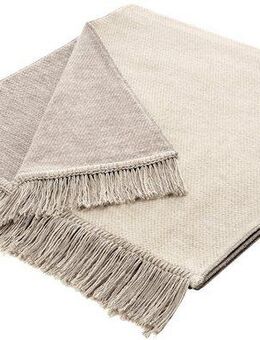 Biederlack Sesselschoner Cotton Cover Salt & Pepper, mit Fransen