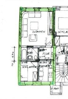 Waltherstraße 10 - kleine Zweiraumwohnung im 1.OG