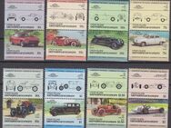 16 Briefmarken Autos (mot025) - Satz - Ueckermünde