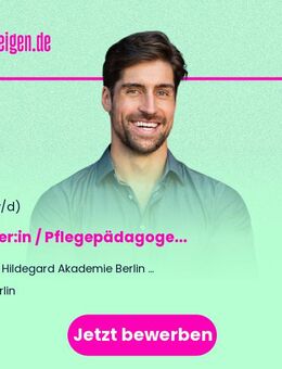 Lehrer:in / Pflegepädagoge (m/w/d) - Berlin
