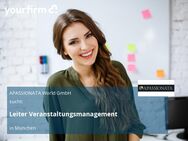 Leiter Veranstaltungsmanagement - München