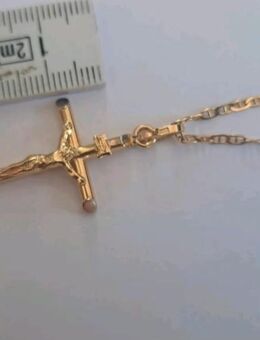 Gold 585 er Kette Jesus Kreuz - Düsseldorf