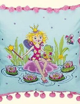 Flauschiges Prinzessin Lillifeekissen mit Bommeln - ein schönes Deko für jedes Prinzessinnen Bett - Neuenkirchen (Nordrhein-Westfalen)
