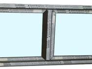 Kunststofffenster neu auf Lager , 150x80 cm bxh 2-fl Mooreiche - Essen