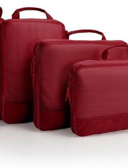 Heys Kofferorganizer Ecotex Compression Packing Cube (Set, 4-tlg), komprimierbare Packwürfel, Packtaschen, Organizer für Koffer
