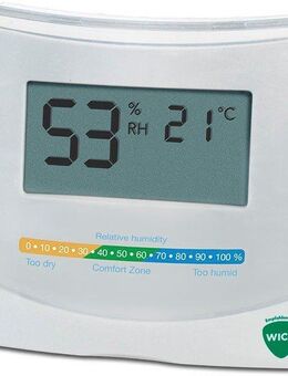 WICK Hygrometer W70, 2-in-1 Hygrometer und Thermometer, inkl. 1,5V AAA Batterie