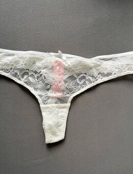 Hunkemöller Dessous sexy Spitzen String Tanga Größe M Weiß - Stuttgart