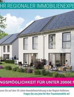 Doppelhaushälfte - Massivbauweise im Komplettpaket mit einer Finanzierungsoption für unter 2000€ monatlich! - Bad Friedrichshall