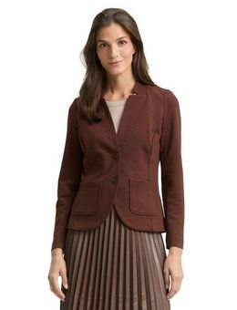 TOM TAILOR Sweatblazer Ottoman mit aufgesetzten Taschen und Struktur