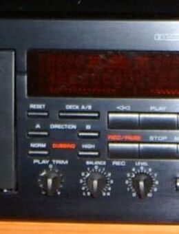 Yamaha KX-W482 Doppelkassettendeck (1994-95) Black schwarz Auto Reverse - Dübendorf