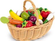 Janod Spiellebensmittel Obst- und Gemüse Sortiment im Korb