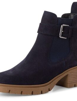 Tamaris Chelseaboots, Blockabsatz, Businessmode, Stiefelette mit Zierschnalle