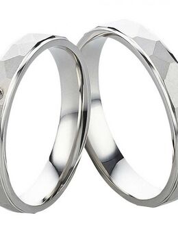 Partnerringe aus Silber mit Zirkonia SR206-SR207 - Aholming