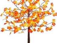 BONETTI LED Baum Weihnachtsdeko, LED fest integriert, Warmweiß, Beleuchteter Deko-Herbstbaum mit Ahornblättern