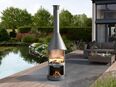 Buschbeck Grillkamin Auckland Edelstahl Hellgrau #L186 in 75217